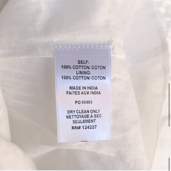 NWT MISA Los Angeles Sarika Dress Ivory Cotton Ruffle S - Picture 9 of 12